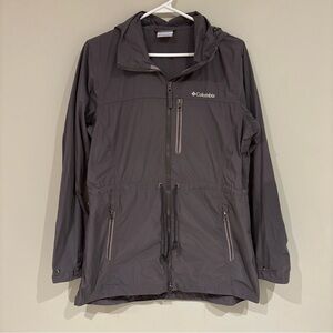 Columbia Lightweight Hooded Shell Jacket in Purple-Grey